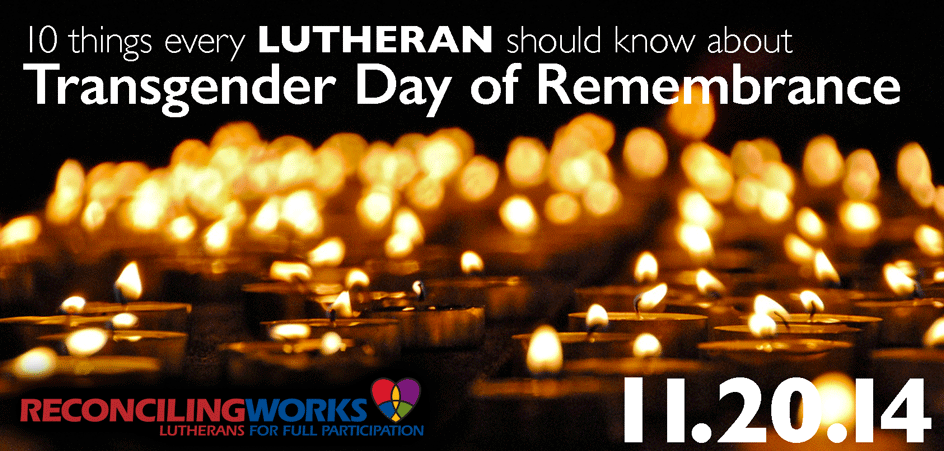 Transgender day remembrance TDOR 2014