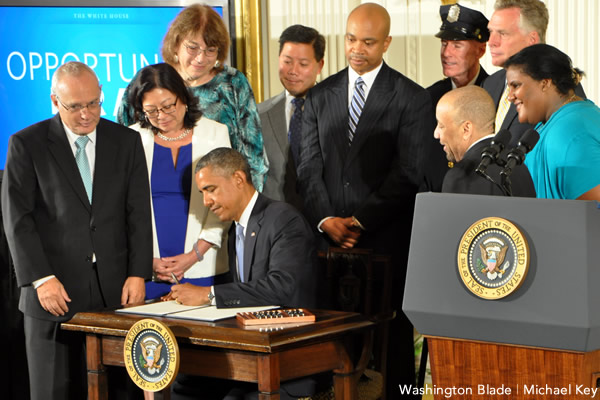 Today President Obama signed an executive order prohibiting federal contractors from workplace discrimination on the basis of sexual orientation and/or gender identity