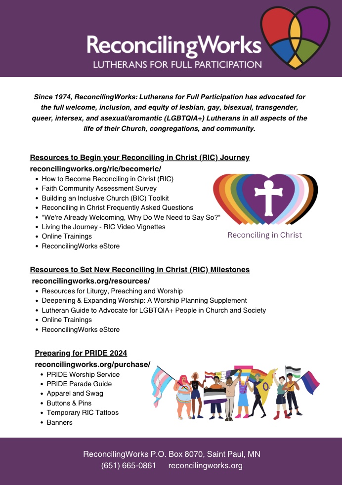 2025 ELCA Synod Assembly Materials Reconciling Works